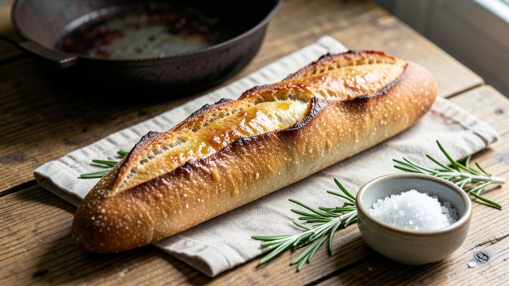 Artisan Baguette Bread Recipe: Crusty Crunch With Airy, Open Crumb