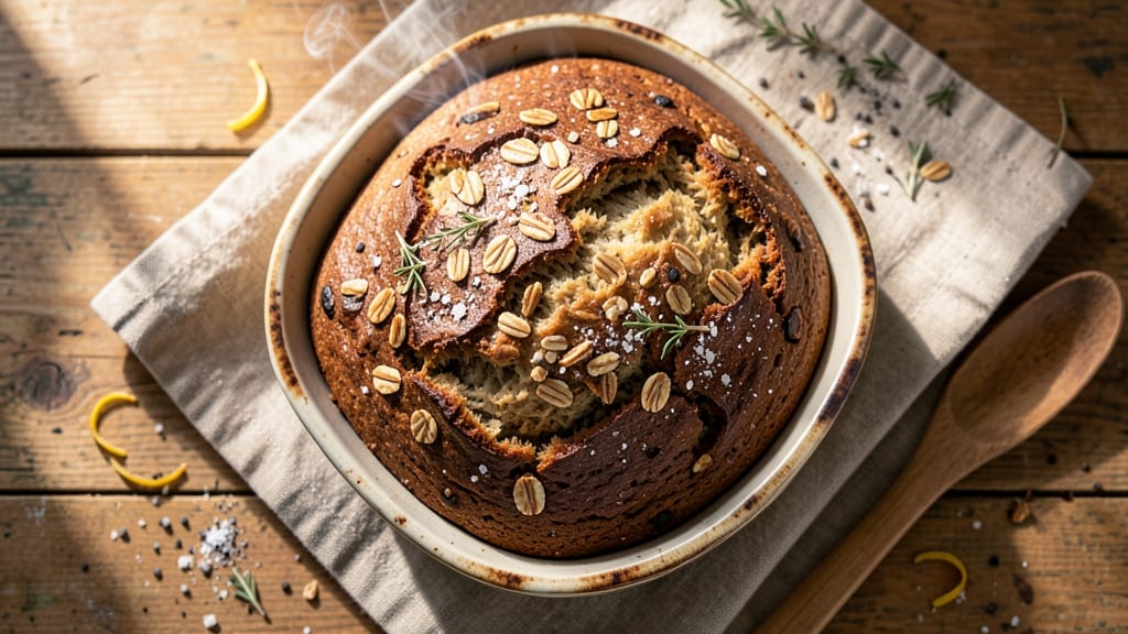 Artisan Oatmeal Bread Recipe: Dutch Oven Crust With Nutty Open Crumb
