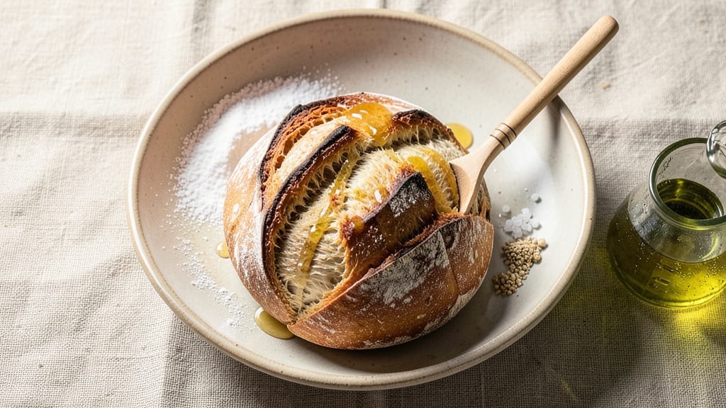 Artisan Bread Recipe With Instant Yeast: Dutch Oven Rise for Crusty Open Crumb
