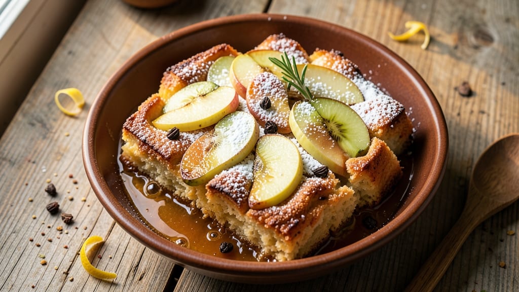 Martha Stewart's Apple Bread Pudding Recipe: Spiced Fruit Swirls with Caramelized Crown