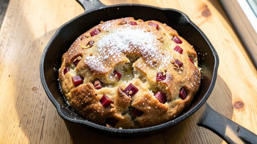 Amish Rhubarb Bread Recipe: Tart-Sweet Swirls With Crusty Crown