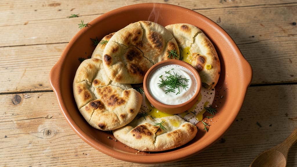 Albanian Pita Bread Recipe: Flaky Layers With Yogurt and Herb Magic