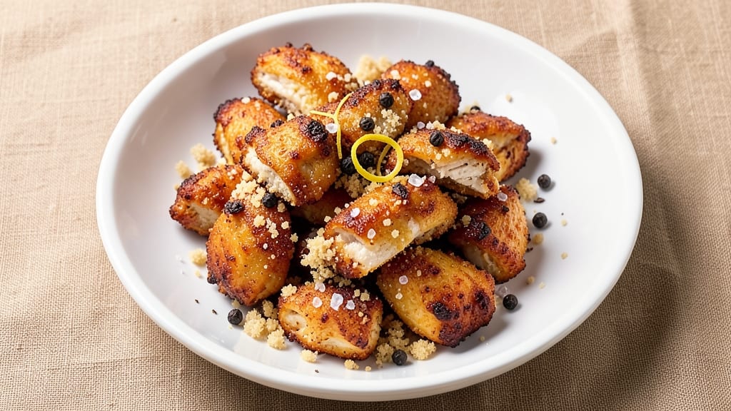 Air Fryer Fried Chicken Recipe with Bread Crumbs: Crispy Shatterproof Coating in 20 Minutes