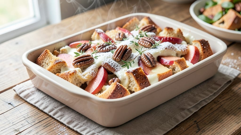Apple Walnut Bread Pudding Recipe: Caramelized Apple Crunch and Spiced Vanilla Swirls