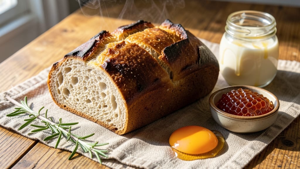 Altar Bread Recipe: Sacred Crust With Honeyed Swirls and Open Crumb